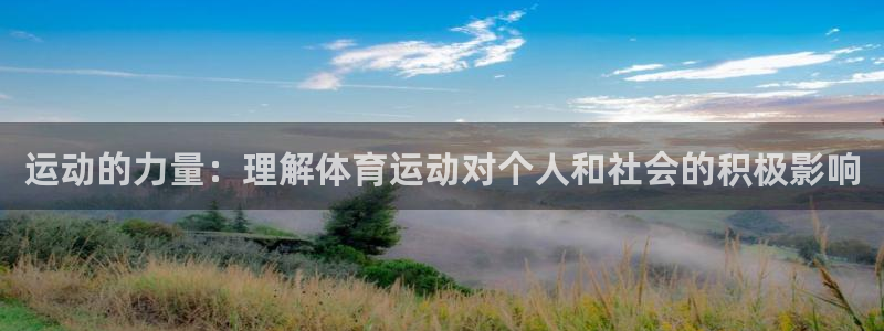 vsport体育官网下载注册：运动的力量：理解体育运